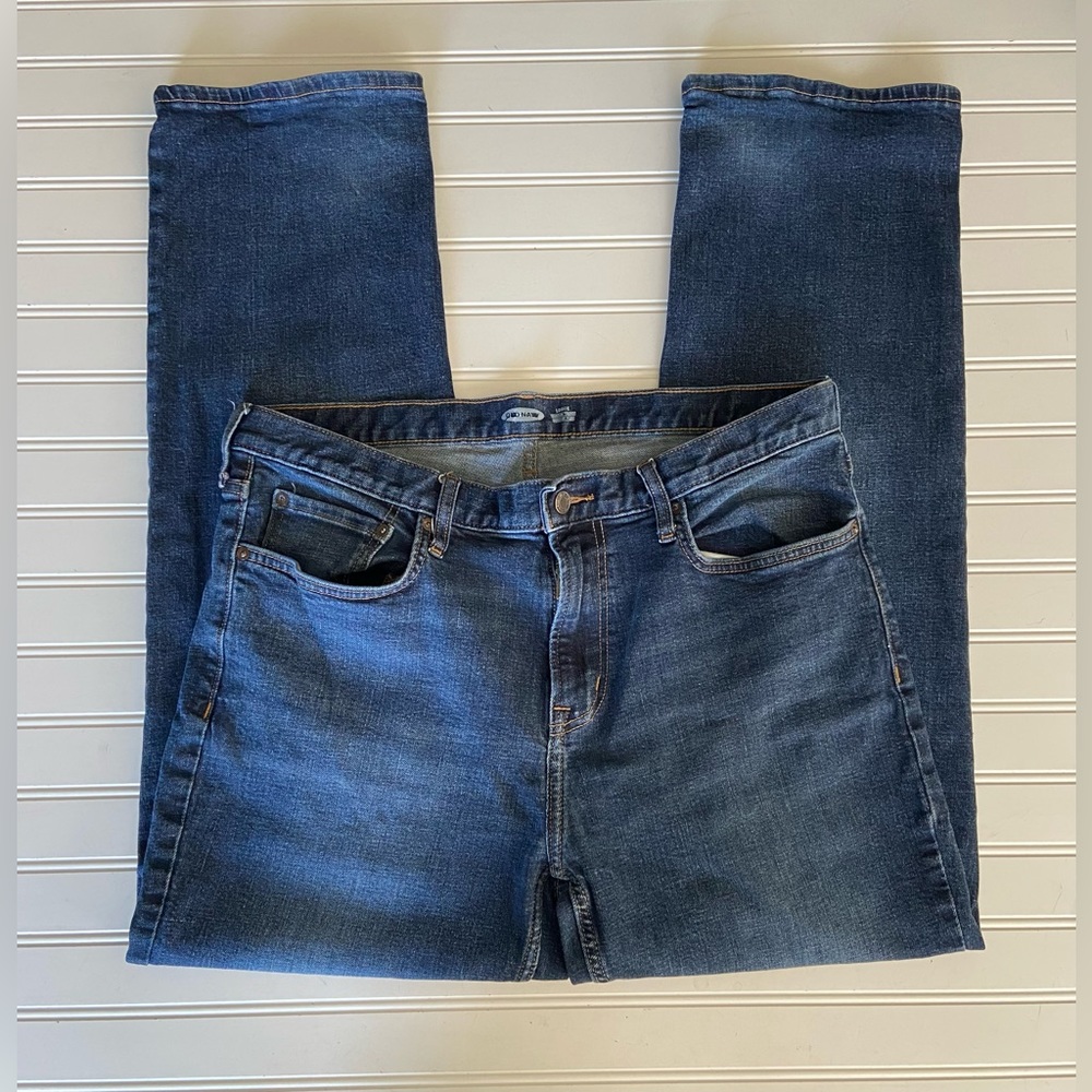 Old Navy Mens Loose Fit Blue Jeans Sz 36 x 32 Pre Owned Excellent Condition - Picture 5 of 6